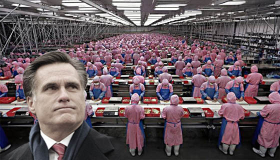 romney - chinese factory