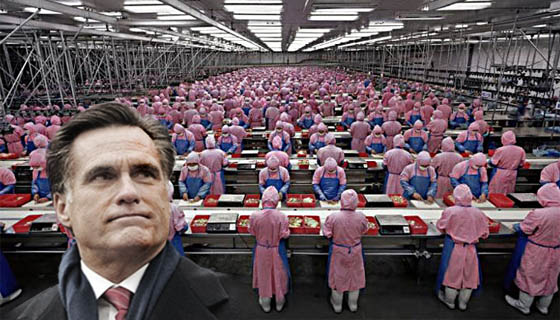 romney - chinese factory